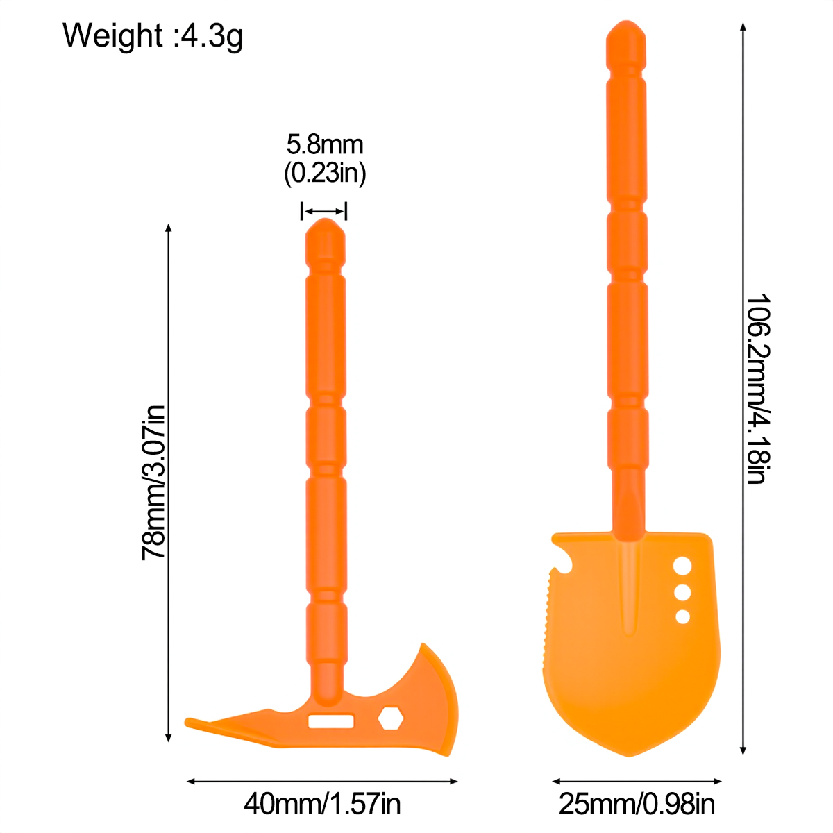 Simulated Plastic Shovel Picka - Rc Crawler 4X4 评论和价格
